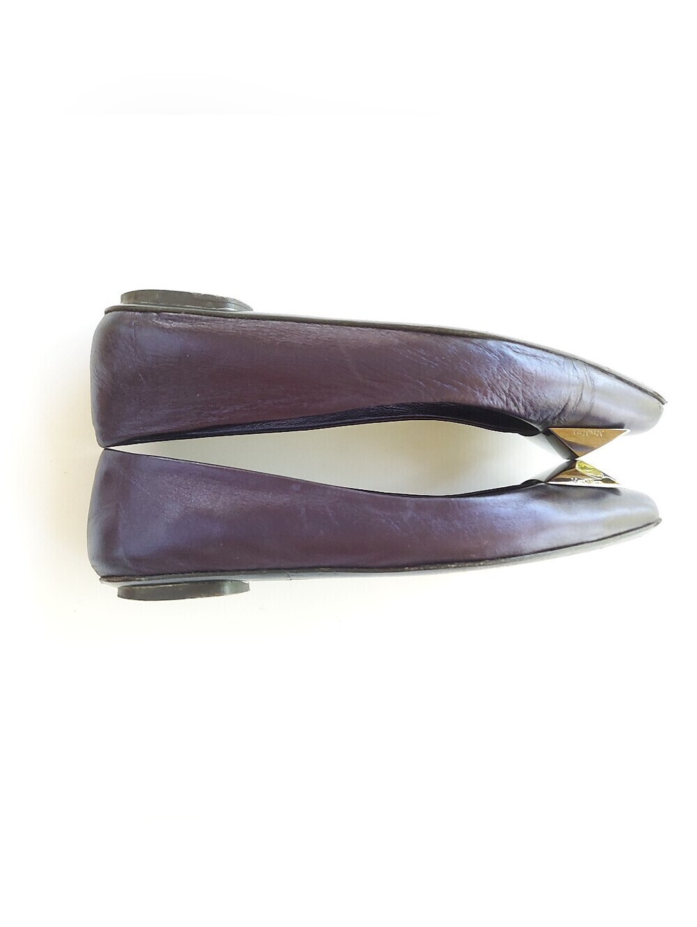 Max Mara Leather Ballet Flats. Made in Italy. Size EU 35. - Picture 5 of 16